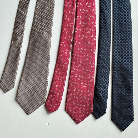 3 Hugo Boss Slim all silk Ties made in Italy 🇮🇹 - Picture 8 of 8